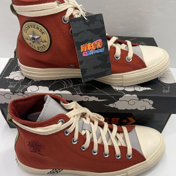 Converse Men’s A14838C NARUTO SHIPPUDEN 
CTAS HI
RITUAL RED/NATURAL IVORY Sneakr - Picture 2 of 16